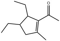 1-(4,5-Diethyl-2-methyl-1-cyclopenten-1-yl)ethanone Structure