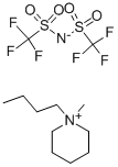 1-ブチル-1-メチルピペリジニウムビス(トリフルオロメタンスルホニル)イミド 化学構造式