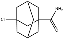 3-クロロアダマンタン-1-カルボキサミド 化学構造式