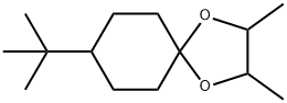 8-(1,1-dimethylethyl)-2,3-dimethyl-1,4-dioxaspiro[4.5]decane Structure
