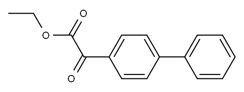 α-オキソ[1,1'-ビフェニル]-4-酢酸エチル 化学構造式