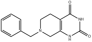 7-苄基-5,6,7,8-四氢吡啶并[3,4-D]嘧啶-2,4(1H,3H)-二酮 结构式
