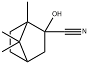 2-Hydroxy-1,7,7-trimethylbicyclo[2.2.1]heptane-2-carbonitrile Struktur