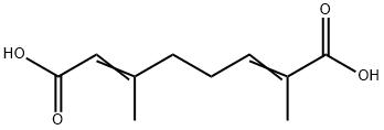 2,6-dimethyl-2,6-octadiene-1,8-dioic acid Struktur