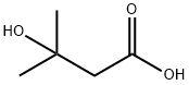 β-ヒドロキシイソ吉草酸 化学構造式