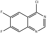 4-CHLORO-6,7-DIFLUOROQUINAZOLINE Struktur