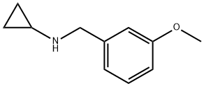 N-(3-メトキシベンジル)シクロプロパンアミン 化学構造式