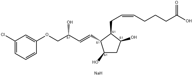 (+)-Cloprostenol sodium Structure