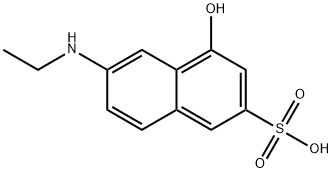 6-(ethylamino)-4-hydroxynaphthalene-2-sulfonic acid 结构式