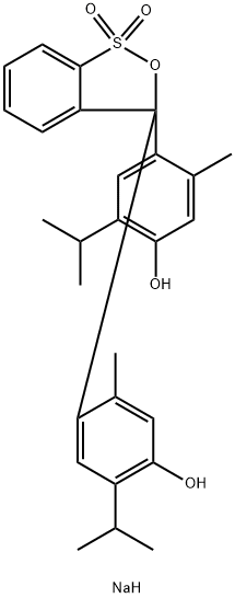 Natriumhydrogen-4,4'-(3H-2,1-benzoxathiol-3-yliden)bis[5-methyl-2-(1-methylethyl)phenolat]-S,S-dioxid