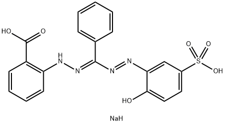 邻[2-（2-羟基-5-磺基苯偶氮）亚苄基]肼基苯甲酸单钠盐, 62625-22-3, 结构式