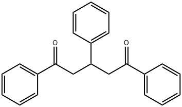 1,3,5-トリフェニル-1,5-ペンタンジオン 化学構造式