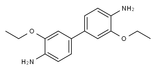 3,3'-二乙氧基-[1,1'-联苯]-4,4'-二胺 结构式