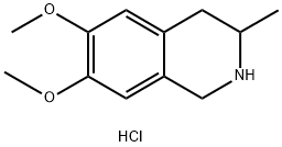 6,7-二甲氧基-3-甲基-1,2,3,4-四氢异喹啉盐酸盐, 6266-97-3, 结构式