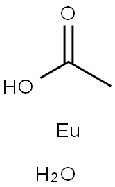 酢酸ユウロピウム(III)水和物 化学構造式