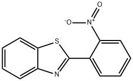 2-(2-Nitro-phenyl)-benzothiazole, 6269-45-0, 结构式
