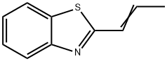 Benzothiazole, 2-(1-propenyl)- (9CI) Structure