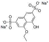 disodium 4-ethoxy-5-hydroxynaphthalene-2,7-disulphonate Structure