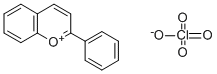 1-Benzopyrylium, 2-phenyl-, perchlorate Structure