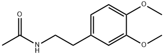 N-[2-(3,4-ジメトキシフェニル)エチル]アセトアミド 化学構造式
