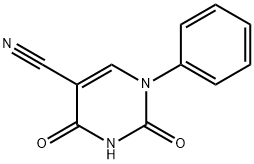 2,4-DIOXO-1-PHENYL-1,2,3,4-TETRAHYDRO-5-PYRIMIDINECARBONITRILE Struktur