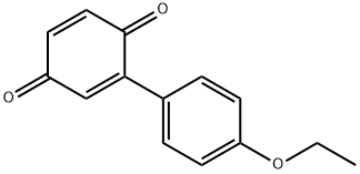 2-(4-エトキシフェニル)-p-ベンゾキノン 化学構造式