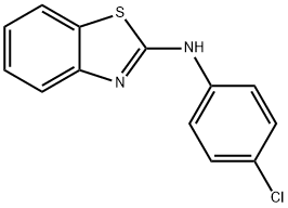 2-(4-クロロフェニルアミノ)ベンゾチアゾール 化学構造式