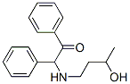 2-(3-hydroxybutylamino)-1,2-diphenyl-ethanone Struktur