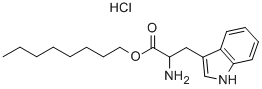 D,L-色氨酸正辛酯盐酸盐 结构式