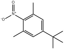 5-tert-ブチル-2-ニトロ-m-キシレン 化学構造式