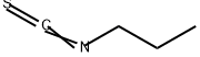 イソチオシアン酸 プロピル 化学構造式