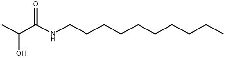N-decyl-2-hydroxy-propanamide Struktur