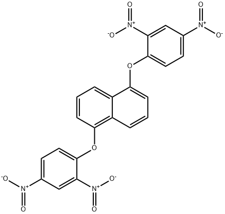 1,5-bis(2,4-dinitrophenoxy)naphthalene Struktur