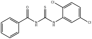 1-ベンゾイル-3-(2,5-ジクロロフェニル)チオ尿素 化学構造式