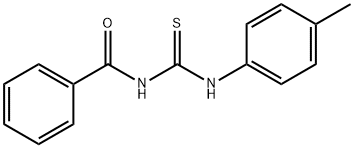 N-benzoyl-N'-(4-methylphenyl)thiourea Struktur