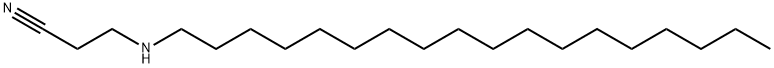 3-(オクタデシルアミノ)プロパンニトリル 化学構造式