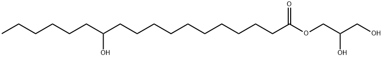 2,3-dihydroxypropyl 12-hydroxyoctadecanoate Structure