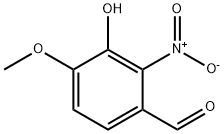 3-HYDROXY-4-METHOXY-2-NITRO-BENZALDEHYDE, 6284-92-0, 结构式