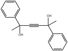 2,5-二苯基己-3-炔-2,5-二醇 结构式