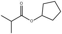 2-メチルプロパン酸シクロペンチル 化学構造式