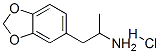 メチレンジオキシアンフェタミン·塩酸塩 化学構造式