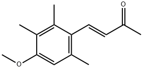 (E)-4-(2,3,6-トリメチル-4-メトキシフェニル)-3-ブテン-2-オン 化学構造式