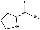 D-プロリンアミド 化学構造式
