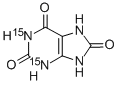 尿酸(1,3-15N2) 化学構造式