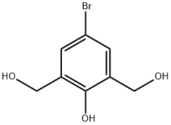(5-溴-2-羟基-1,3-伸苯基)二甲醇 结构式