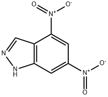 4,6-二硝基-1氢-吲唑, 62969-01-1, 结构式