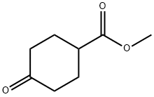 4-オキソシクロヘキサンカルボン酸メチル 化学構造式