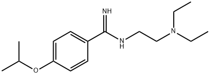 N1-[2-(ジエチルアミノ)エチル]-4-イソプロポキシベンズアミジン 化学構造式