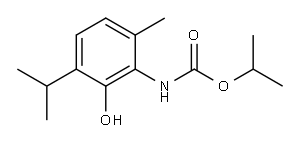 propan-2-yl N-(2-hydroxy-6-methyl-3-propan-2-yl-phenyl)carbamate|