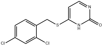 4-[(2,4-dichlorophenyl)methylsulfanyl]-3H-pyrimidin-2-one Struktur